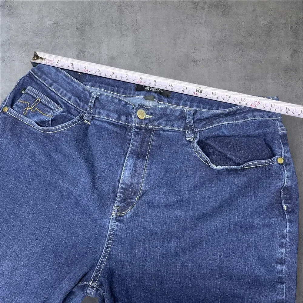 Judy Blue Jeans 20W JB88273 High Rise Straight Leg Rinse Wash Mom Denim